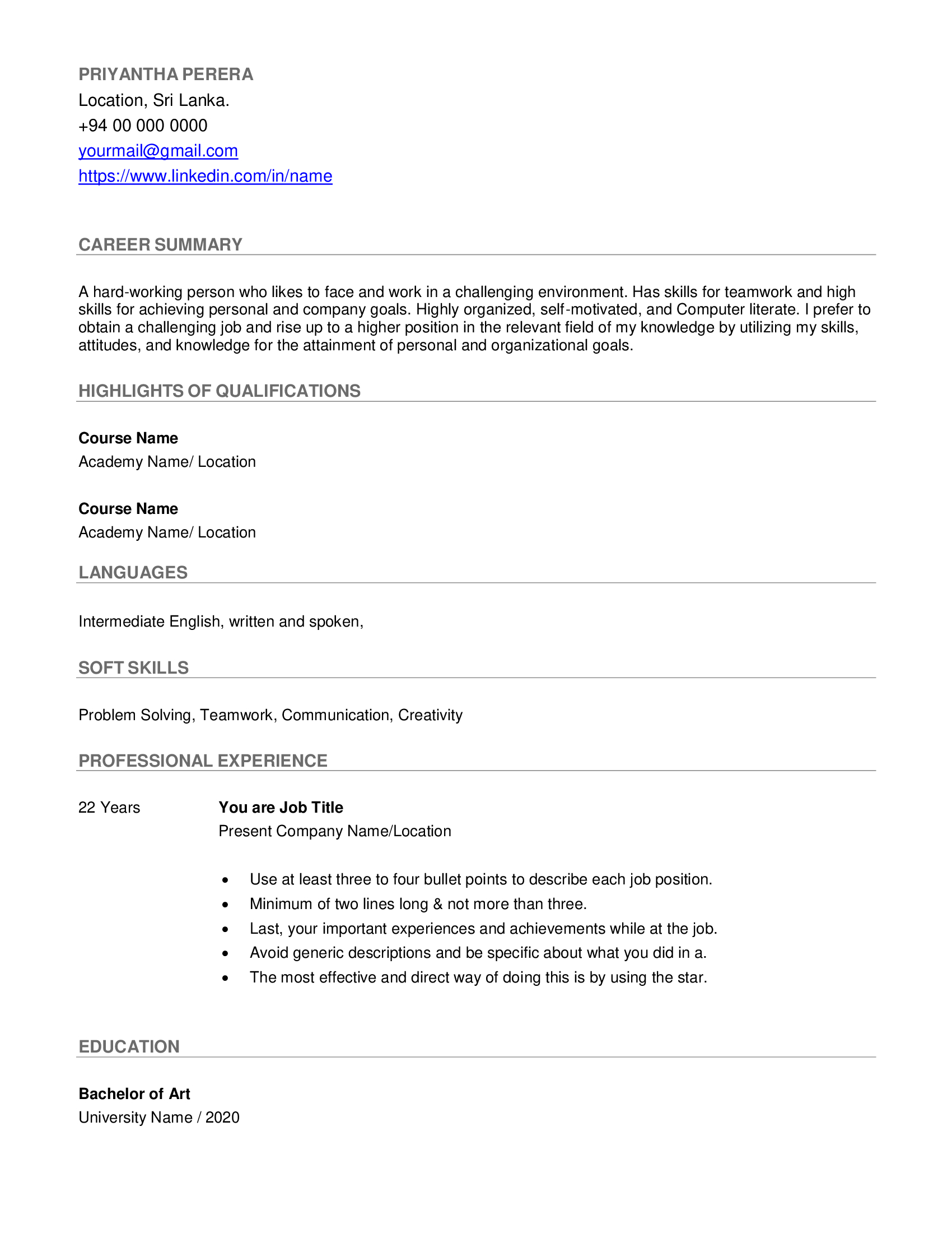 Professional Resume Writing & Designing Services