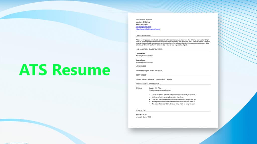 What is an ATS Friendly Resume?